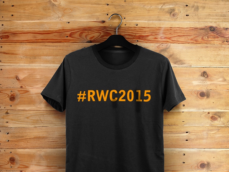 Mastercard Rugby World Cup 2015: t-shirt design