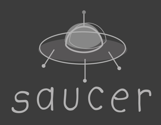 Saucer logo, designed by MR.SMiTH Creative Studio