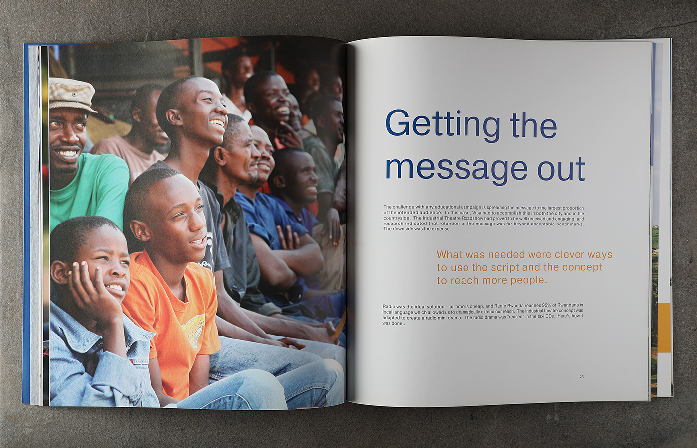 'Visa In Rwanda' printed brochure: typical spread