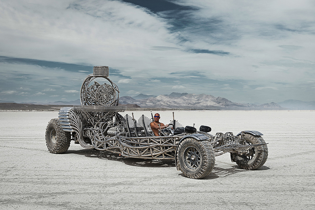 A vehicle of Burning Man, photograph by Alexandra Lier