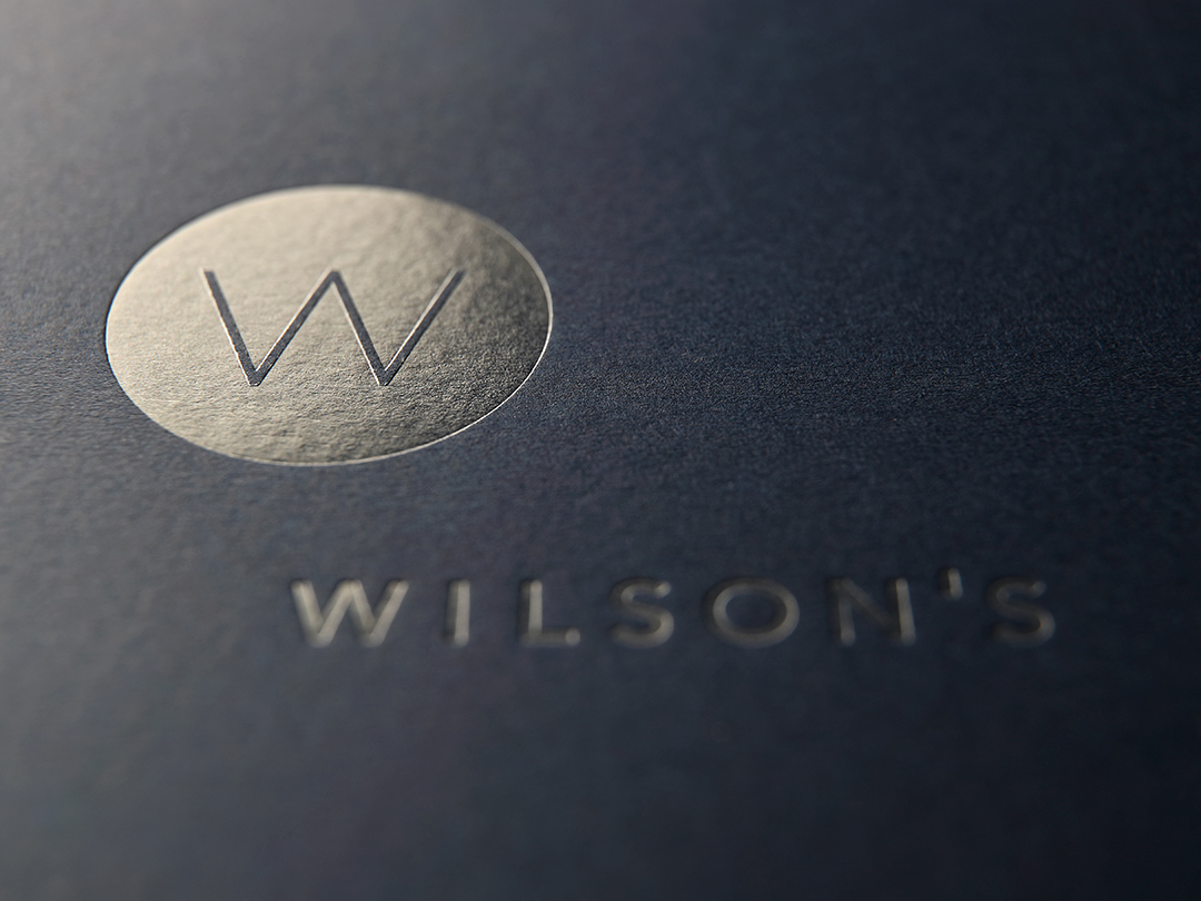 Wilson's Attorneys varnished logo