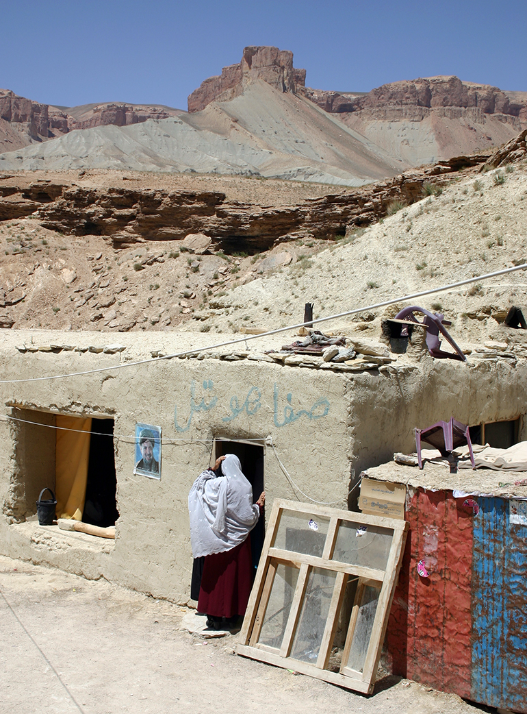 A house near the lakes of Band-e Amir, photograph by Russ Smith