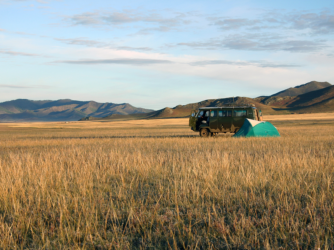 Camping in Mongolia, photograph by Russ Smith